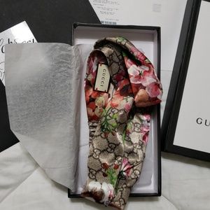 GG Bloom silk headband